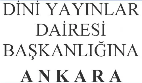 Diyanetten Meal Talep Dilekçesi kapak görseli