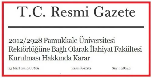 Denizli İlahiyat Fakültesi Açıldı