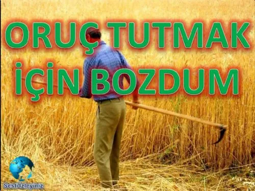 Oruc Tutmak için Bozdum kapak görseli